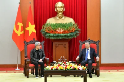 Tổng Bí thư Tô Lâm tiếp ông Jensen Huang, Nhà sáng lập kiêm Giám đốc điều hành Tập đoàn NVIDIA.