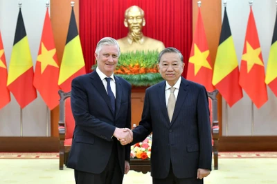 Tổng Bí thư Tô Lâm tiếp Nhà Vua Vương quốc Bỉ Philippe.