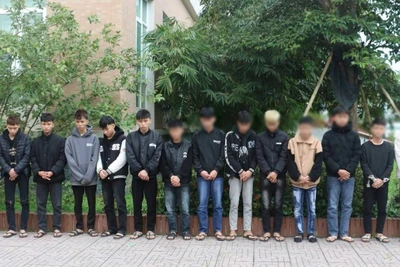 Các đối tượng bị triệu tập, bắt giữ.