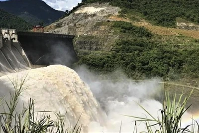 Hồ chứa thủy điện Khe Bố, xã Tam Quang, huyện Tương Dương. (Nguồn: Chi cục Thủy lợi Nghệ An)