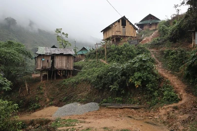 Một góc bản Xốp Cháo (xã Lượng Minh, huyện Tương Dương, tỉnh Nghệ An).