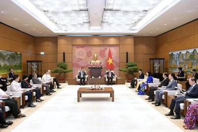 Quang cảnh buổi tiếp.