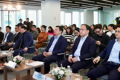 Quang cảnh họp báo.