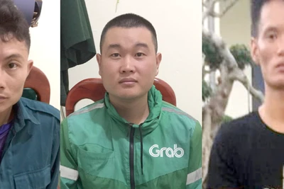 Các đối tượng tại cơ quan điều tra.