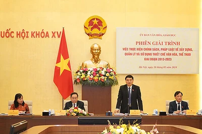 Các đồng chí chủ trì Phiên giải trình.