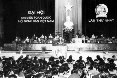 Đại hội đại biểu toàn quốc Hội Nông dân Việt Nam lần thứ nhất. (Ảnh Ban tổ chức cung cấp)