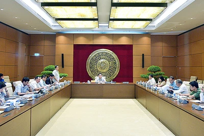 Toàn cảnh buổi làm việc.