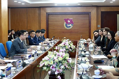 Toàn cảnh buổi làm việc.