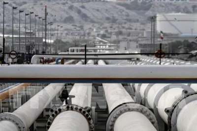 Một hệ thống đường ống dẫn dầu ở Vịnh Ba Tư. (Ảnh minh họa: TTXVN)