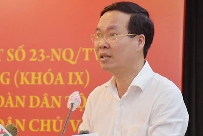 Thường trực Ban Bí thư Võ Văn Thưởng phát biểu. (Ảnh: VOV)