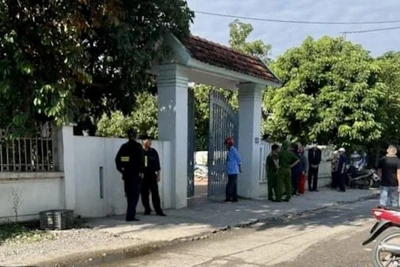 Hiện trường vụ án mạng.