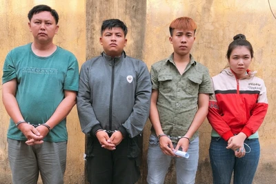 Bốn đối tượng bị tạm giữ do bắt giữ người trái phép.
