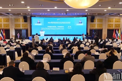 Toàn cảnh Chương trình giao lưu Hiệp hội hợp tác các thành phố du lịch Mekong-Lan Thương.