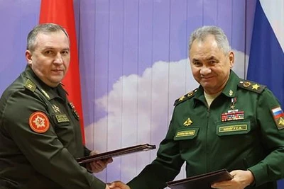 Quang cảnh lễ ký kết. (Nguồn: belta.by)