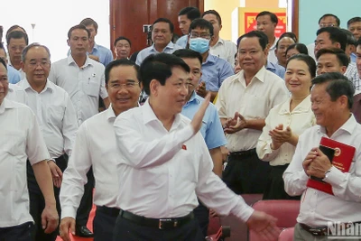 Chủ tịch nước Lương Cường và cử tri huyện Củ Chi.