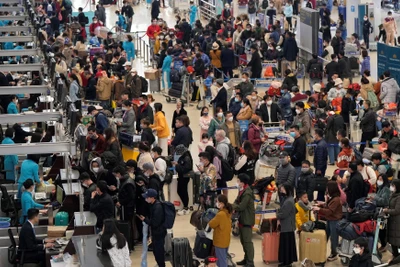 Gần 900 nghìn lượt hành khách qua sân bay Nội Bài dịp Tết