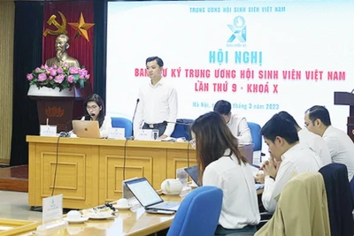 Toàn cảnh Hội nghị Ban Thư ký Trung ương Hội Sinh viên Việt Nam lần thứ 9, khóa X. 