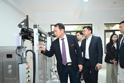 Nâng cao chất lượng đào tạo kỹ thuật viên ngành thang máy. (Ảnh: T.P)