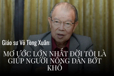 Giáo sư Võ Tòng Xuân: "Mơ ước lớn nhất đời tôi là giúp người nông dân bớt khổ"
