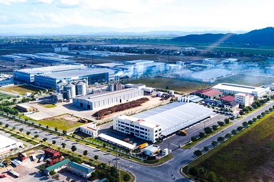 Một góc Khu công nghiệp VSIP Nghệ An. (Ảnh Thành Cường)