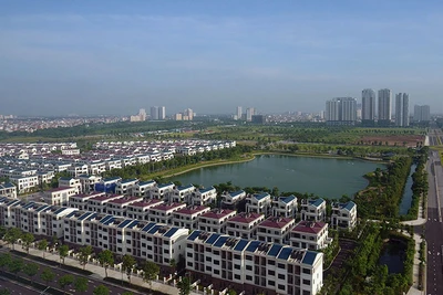 Một dự án bất động sản tại khu vực phía tây Hà Nội. (Ảnh Duy LINH)