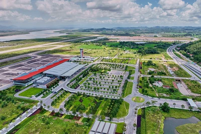 Cảng hàng không quốc tế Vân Đồn, tỉnh Quảng Ninh. (Ảnh VDO)