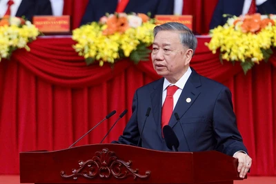 Tổng Bí thư Tô Lâm phát biểu tại Lễ kỷ niệm. Ảnh: DUY LINH