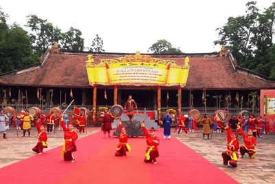 Một cảnh trong Lễ hội Lam Kinh năm 2022.