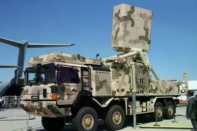 Hệ thống phòng không Iris-T do Đức sản xuất. (Nguồn: The Kyiv Independent)