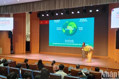 Chuyên gia phát biểu tại hội thảo.