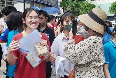 Thí sinh tại Thành phố Hồ Chí Minh kỳ vọng đạt kết quả tốt sau khi kết thúc kỳ thi tốt nghiệp năm 2024.