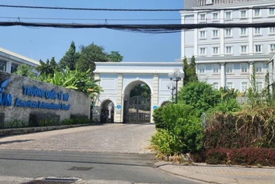 Trường tiểu học, trung học cơ sở và trung học phổ thông Quốc tế Mỹ bị đình chỉ hoạt động 12 tháng. (Ảnh: CTV)