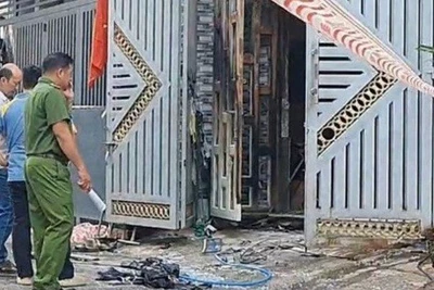 Hiện trường vụ cháy. (Ảnh: NS)