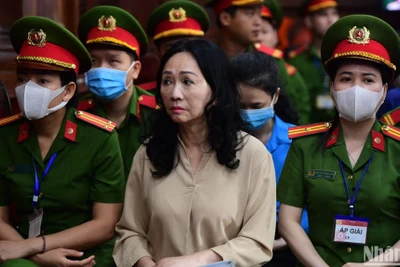 Bị cáo Trương Mỹ Lan tại phiên tòa.