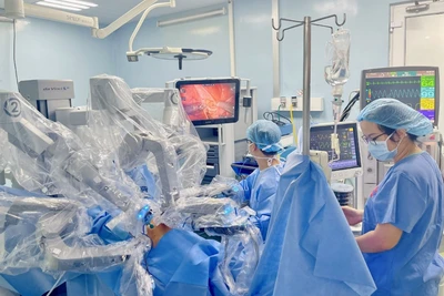 Bệnh viện Bình Dân đã trở thành trung tâm huấn luyện phẫu thuật robot của khu vực ASEAN. Ảnh: Bệnh viện Bình Dân