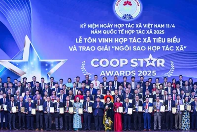 Lễ tôn vinh hợp tác xã tiêu biểu và trao giải Ngôi sao hợp tác xã.