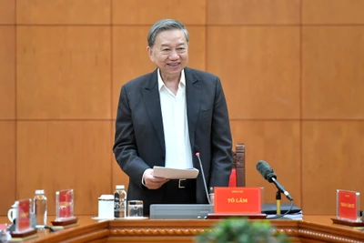 Tổng Bí thư Tô Lâm phát biểu chỉ đạo cuộc họp. (Ảnh: ĐĂNG KHOA)