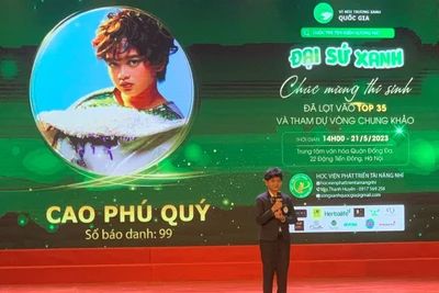 35 thí sinh “Đại sứ xanh” thuộc Chương trình "Vì môi trường xanh quốc gia 2023".