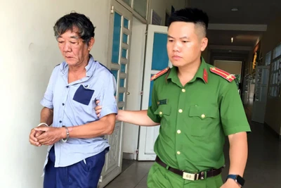 Nghi can Trần Văn Chương bị bắt giữ.