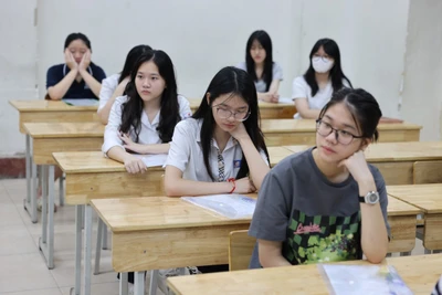 Thí sinh tại Kỳ thi tuyển sinh vào lớp 10 năm học 2024-2025 (Ảnh: ĐẠI THẮNG)