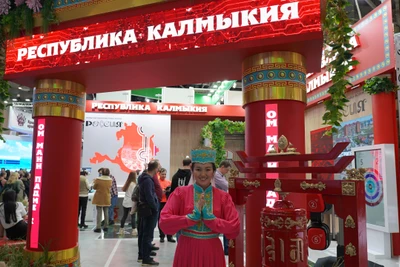 Khu vực trưng bày của Cộng hòa Kalmykia thuộc Liên bang Nga.