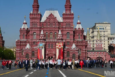 Kỷ niệm 155 năm Ngày sinh V.I.Lênin tại Quảng trường Đỏ.