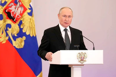 Tổng thống Nga Vladimir Putin. (Ảnh: VEDOMOSTI.RU)