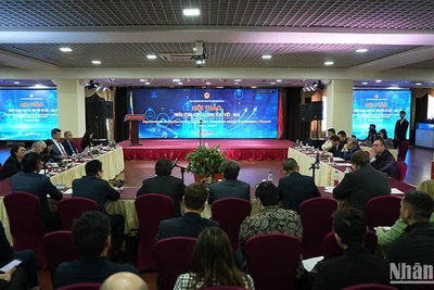 Hội thảo “Triển vọng hợp tác kinh tế số Việt Nam-Liên bang Nga”. (Ảnh: XUÂN HƯNG)