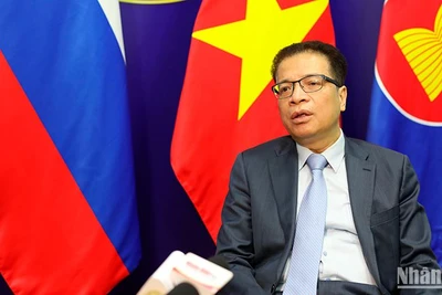 Đại sứ Việt Nam tại Liên bang Nga Đặng Minh Khôi. (Ảnh: XUÂN HƯNG)