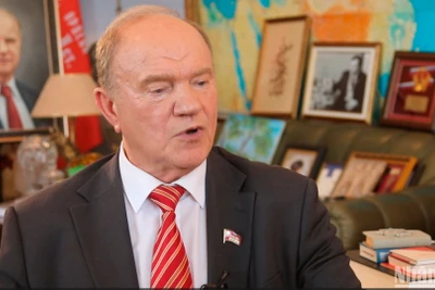 Chủ tịch Đảng Cộng sản Liên bang Nga Gennady Zyuganov. (Ảnh: THÙY VÂN)
