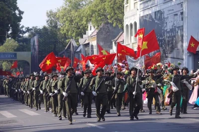 Tái hiện hình ảnh đoàn quân chiến thắng trở về Giải phóng Thủ đô.