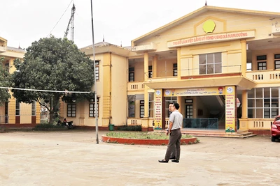 Trụ sở xã Nam Cường (huyện Nam Đàn) bỏ không sau khi sáp nhập xã Nam Phúc, Nam Trung, Nam Cường thành xã Trung Phúc Cường.