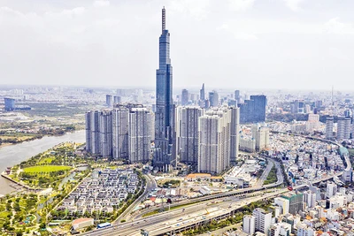 Khu vực trung tâm Thành phố Hồ Chí Minh. (Ảnh Hoàng Triều)