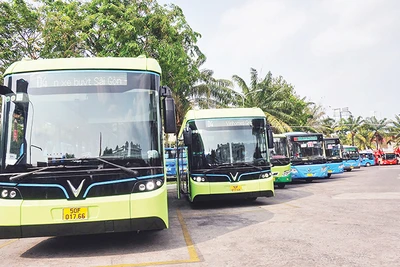 Xe buýt điện hoạt động trên địa bàn thành phố dù thân thiện môi trường nhưng vẫn còn ít, đang được đầu tư mở rộng thêm tuyến.